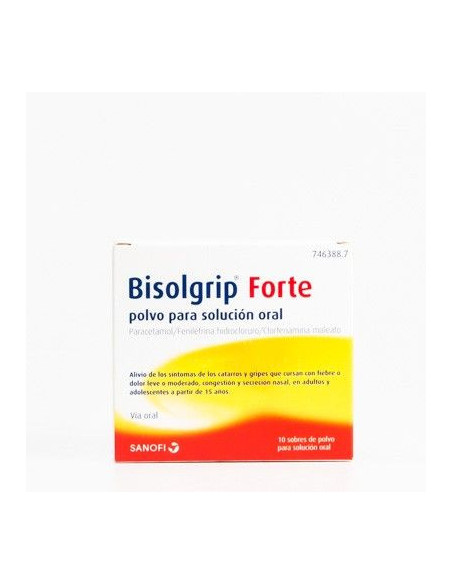 BISOLGRIP FORTE 10 SOBRES POLVO PARA SOLUCION ORAL